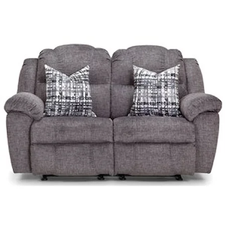 Rocking Reclining Loveseat with Pillows